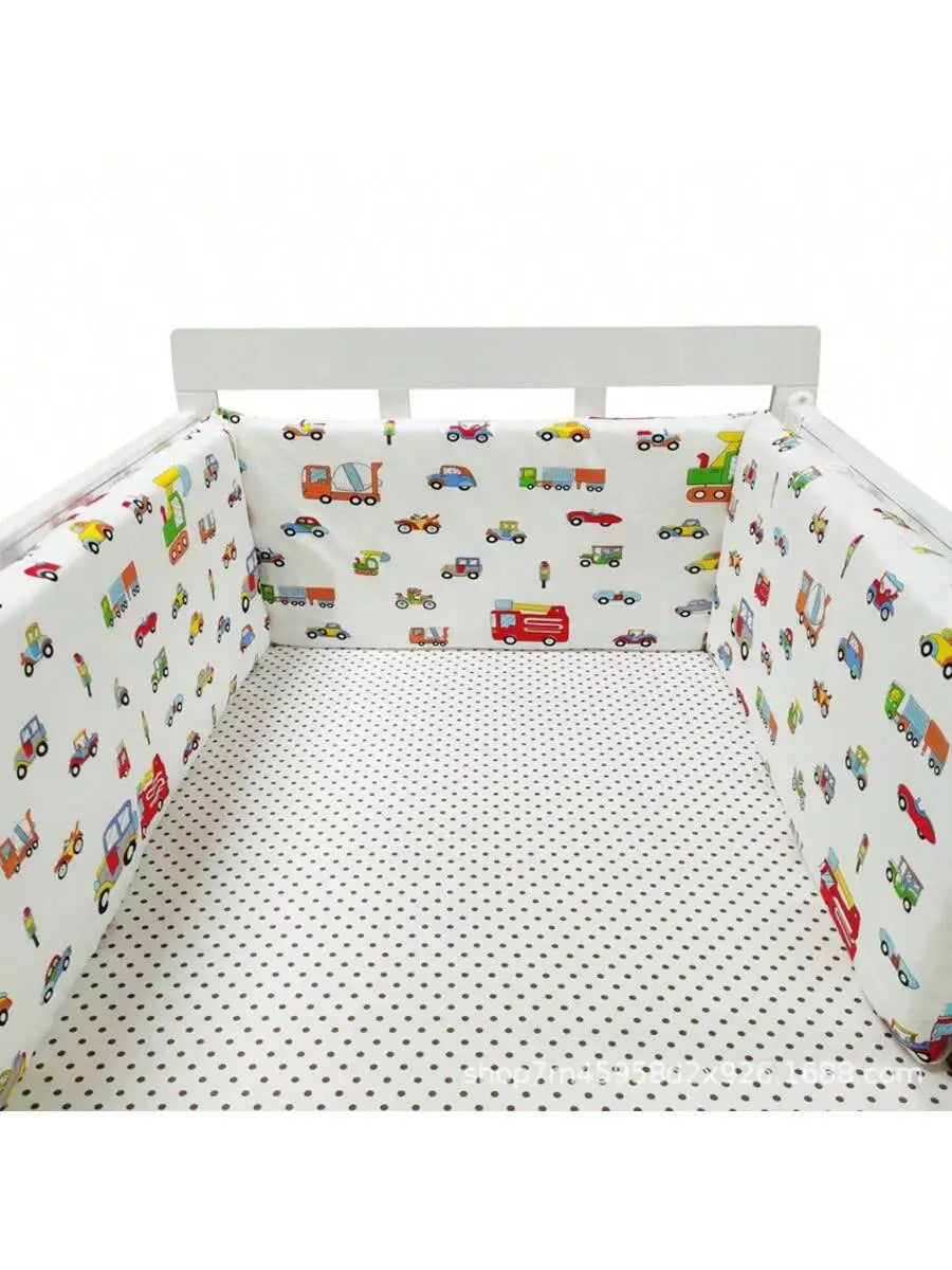 Pare-chocs de Lit Tressé en Coton pour Bébé - Sécurité et Confort