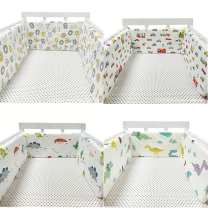 Pare-chocs de Lit Tressé en Coton pour Bébé - Sécurité et Confort
