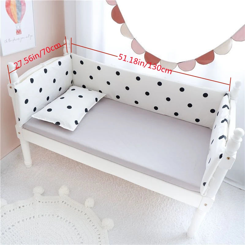 Pare-chocs de Lit Tressé en Coton pour Bébé - Sécurité et Confort