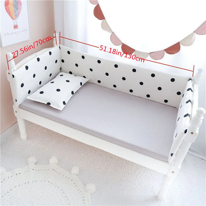 Pare-chocs de Lit Tressé en Coton pour Bébé - Sécurité et Confort