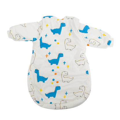 Sac de Nuit Bébé Hiver - Dinosaure Mignon avec Manches Amovibles