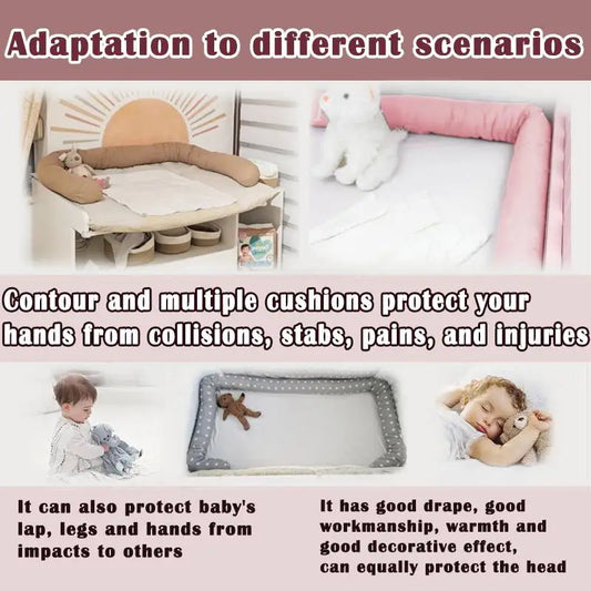 Pare-chocs de Lit pour Bébé - Protection Douce et Élégante