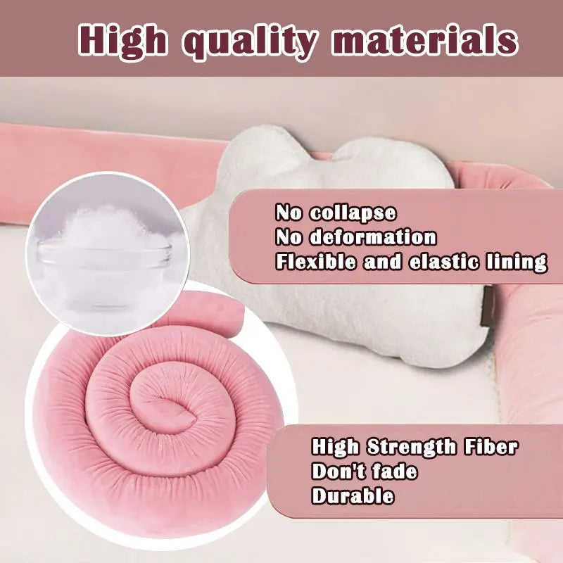 Pare-chocs de Lit pour Bébé - Protection Douce et Élégante