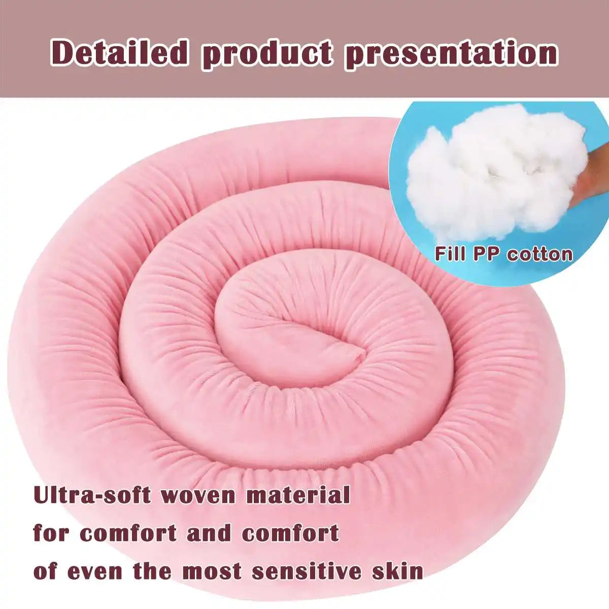 Pare-chocs de Lit pour Bébé - Protection Douce et Élégante