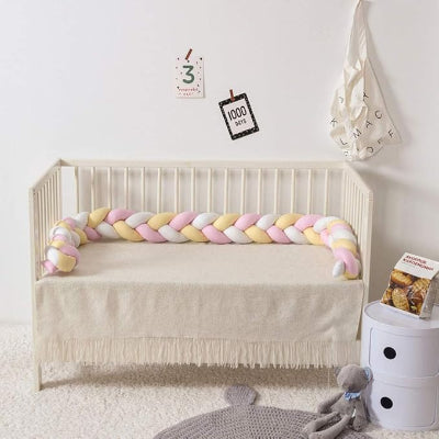 Tresse de Lit - BraidCushion™ - Blanc Jaune Rose
