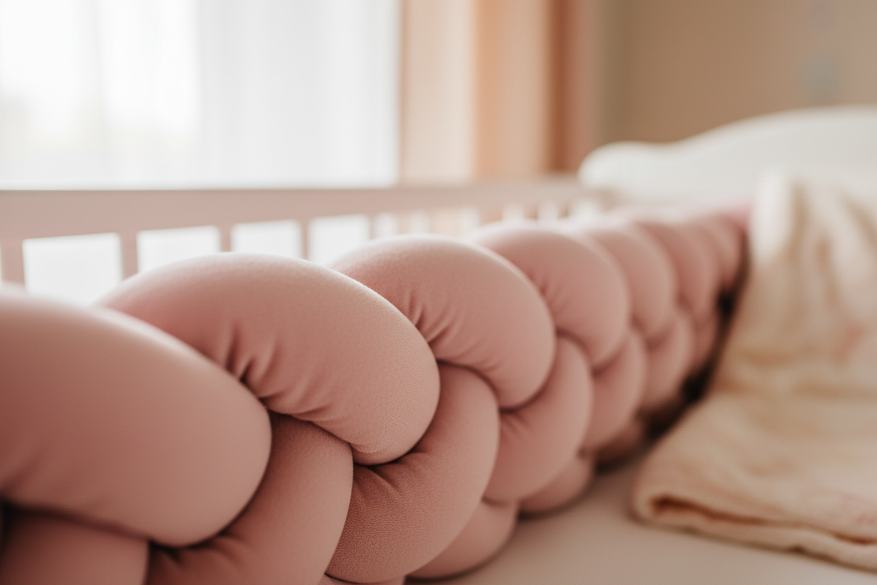 Gros plan texture tressée luxueuse du pare-chocs rose