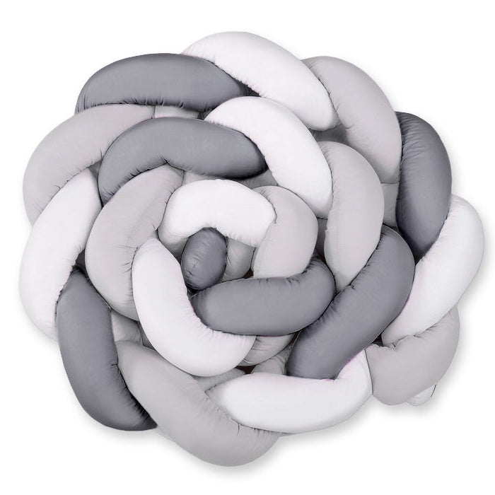 Tresse de Lit - BraidCushion™ - Blanc Gris