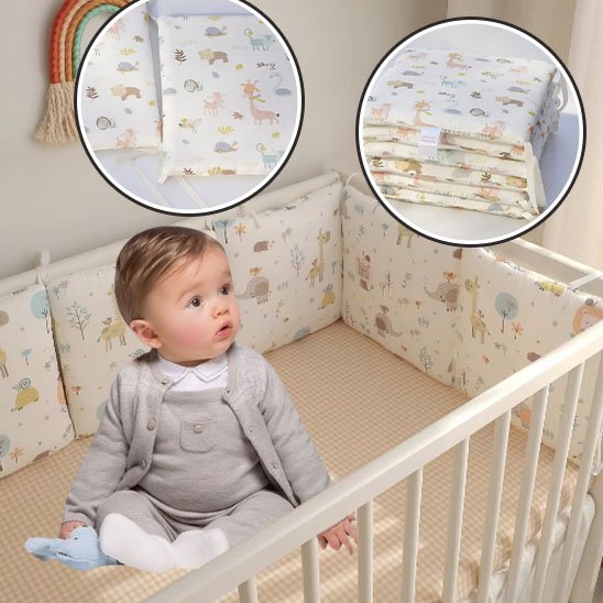 Tour de lit bébé ultra-doux gris motif étoiles, Tour de lit bébé ultra-doux blanc à motifs nuages, Tour de lit bébé ultra-doux palette pastel, Tour de lit bébé ultra-doux côté attaché au lit, Tour de lit bébé ultra-doux vue rapprochée tissu, Tour de lit bébé ultra-doux ensemble décor chambre bébé, Tour de lit bébé ultra-doux coussin assorti, Tour de lit bébé ultra-doux installation facile, Tour de lit bébé ultra-doux motif animaux, Tour de lit bébé ultra-doux vue d’ensemble lit bébé,