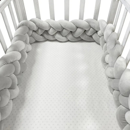 Tour de Lit Bébé - CozyKnot™ - Gris - L'Univers de Babychou